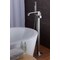 Anzzi Angel 2-Handle Claw Foot Tub Faucet with Hand Shower in Brushed Nickel FS-AZ0044BN - alternate 2